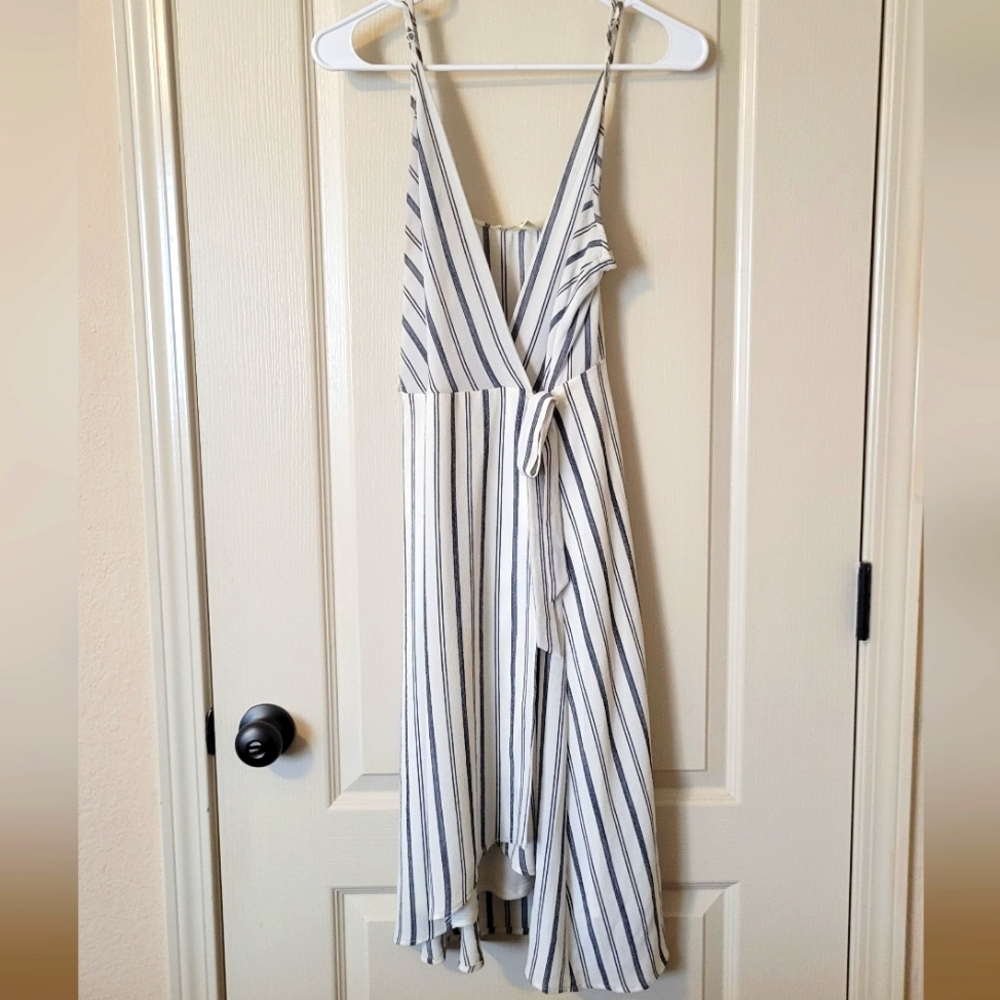 summer wrap around tie dress